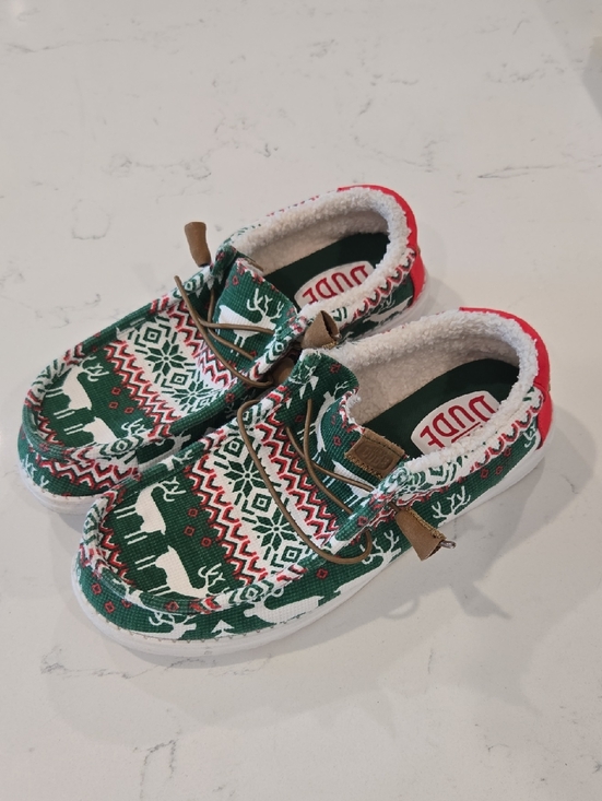 Hey Dude Other - Hey Dude Mens Size 10 Ugly Christmas Sweater Slip-On Shoes